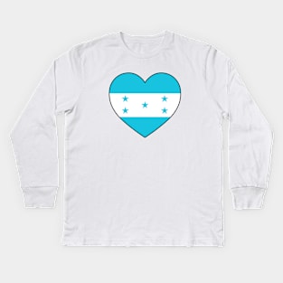 Heart - Honduras Kids Long Sleeve T-Shirt